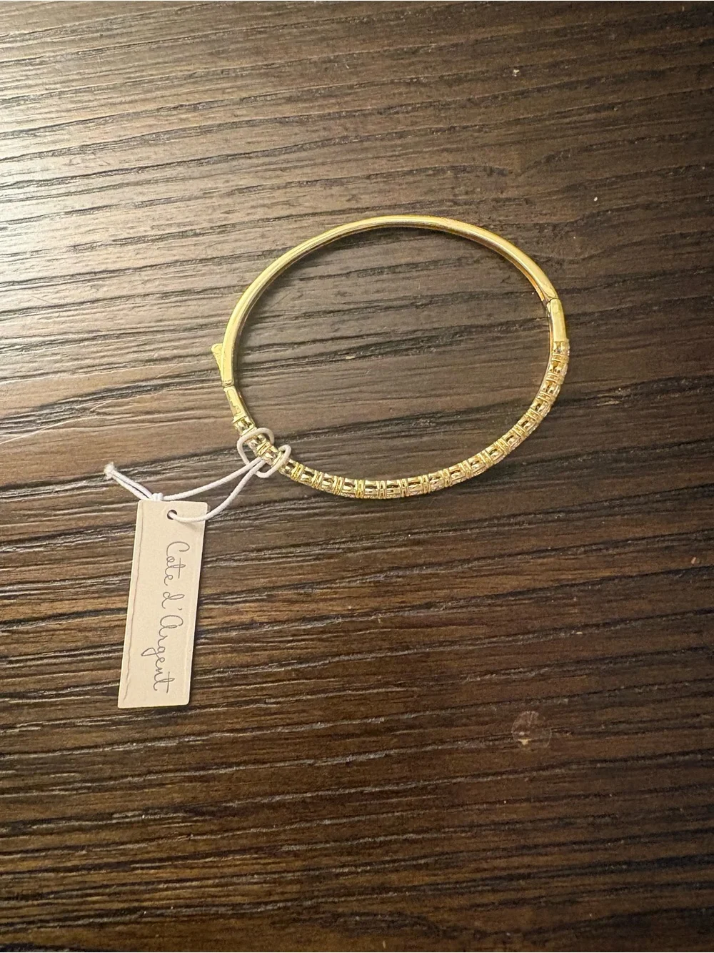 NEW Cate d’Argent gold tennis bracelet